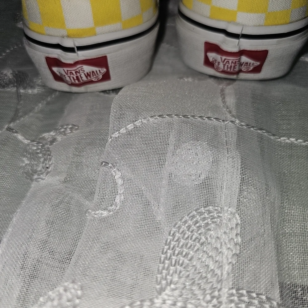 Vans Era yellow/white (checkerboard) low womens- 6.5 mens 5.0 streetwear/ beach - Picture 6 of 14